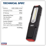 Wireless Rechargeable Inspection Light 5W COB & 1W SMD LED – additional product view 14