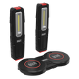 Inspection Light (x2) with Double Wireless Charging Base 5W COB & 1W SMD LED