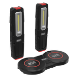 Inspection Light (x2) with Double Wireless Charging Base 5W COB & 1W SMD LED