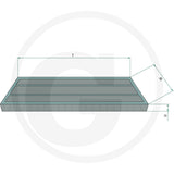 Fleetguard AF27828 Cab Air Filter dimensional drawing