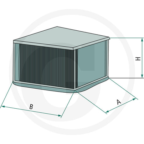 Fleetguard FF203 Fuel Filter dimensional drawing
