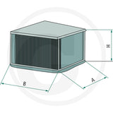 Fleetguard FF5045 Fuel Filter dimensional drawing