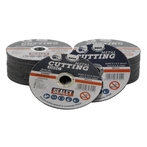 Sealey 100 x 1.6mm Cutting Disc 16mm Bore - Pack of 50