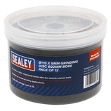 Sealey 115 x 6mm Grinding Disc 22mm Bore - Pack of 12 additional view