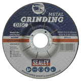 Sealey 115 x 6mm Grinding Disc 22mm Bore - Pack of 12 additional view
