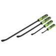 Siegen Heavy-Duty Angled Pry Bar Set with Hammer Cap 4pc