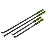 Heavy-Duty Pry Bar Set with Hammer Cap 4pc