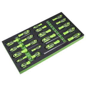 Siegen Screwdriver Set with Tool Tray 20pc