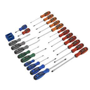 Siegen Soft Grip Screwdriver Set 24pc