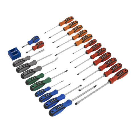 Siegen Soft Grip Screwdriver Set 24pc