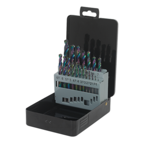 Siegen HSS Edge Ground Drill Bit Set 19pc - DIN 338 additional view