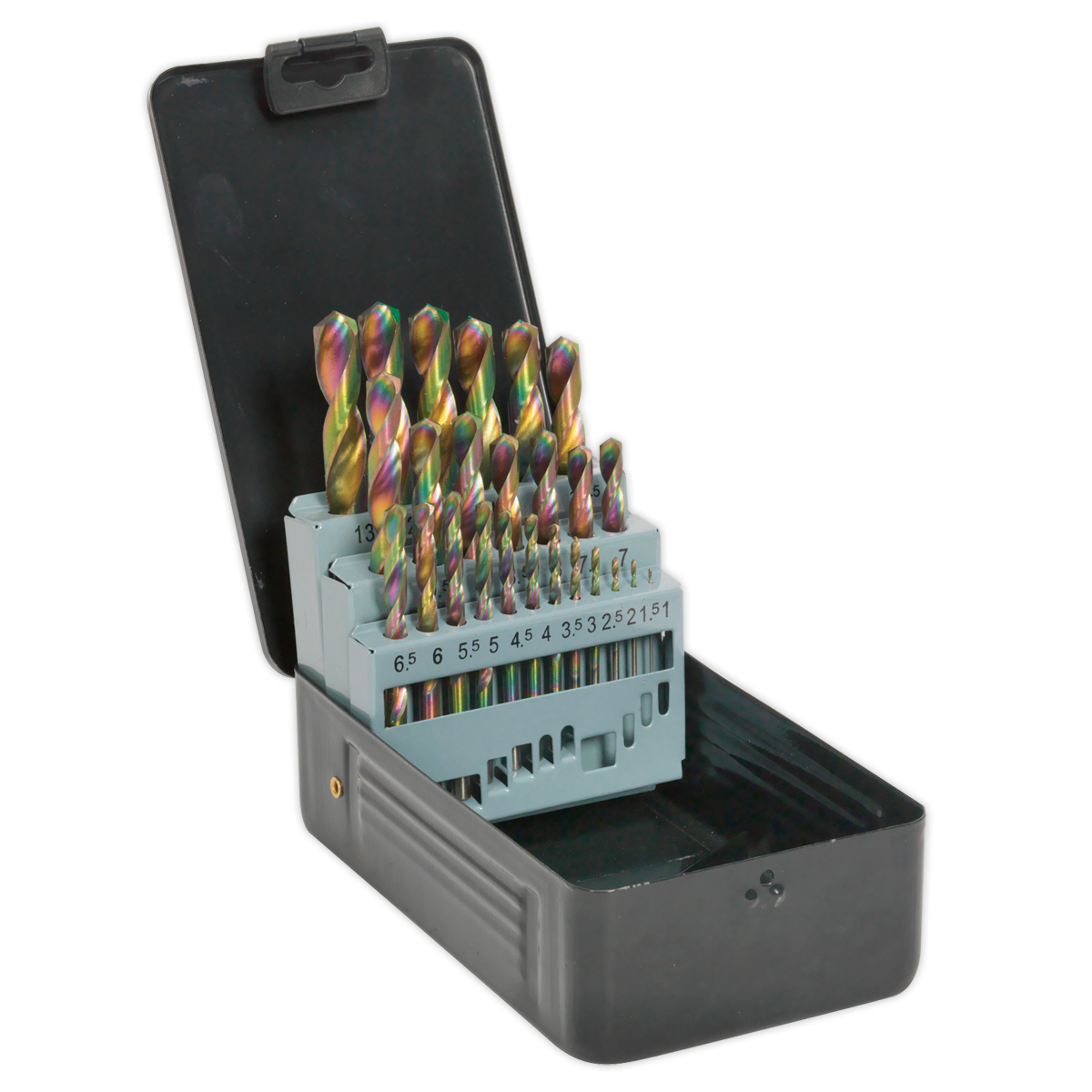 Siegen HSS Edge Ground Drill Bit Set 25pc - DIN 338