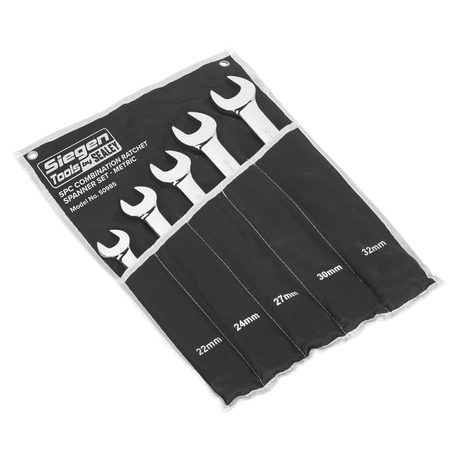 Siegen Combination Ratchet Spanner Set 5pc – additional product view 2
