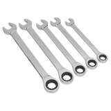 Siegen Combination Ratchet Spanner Set 5pc