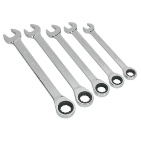 Siegen Combination Ratchet Spanner Set 5pc