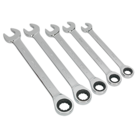 Siegen Combination Ratchet Spanner Set 5pc