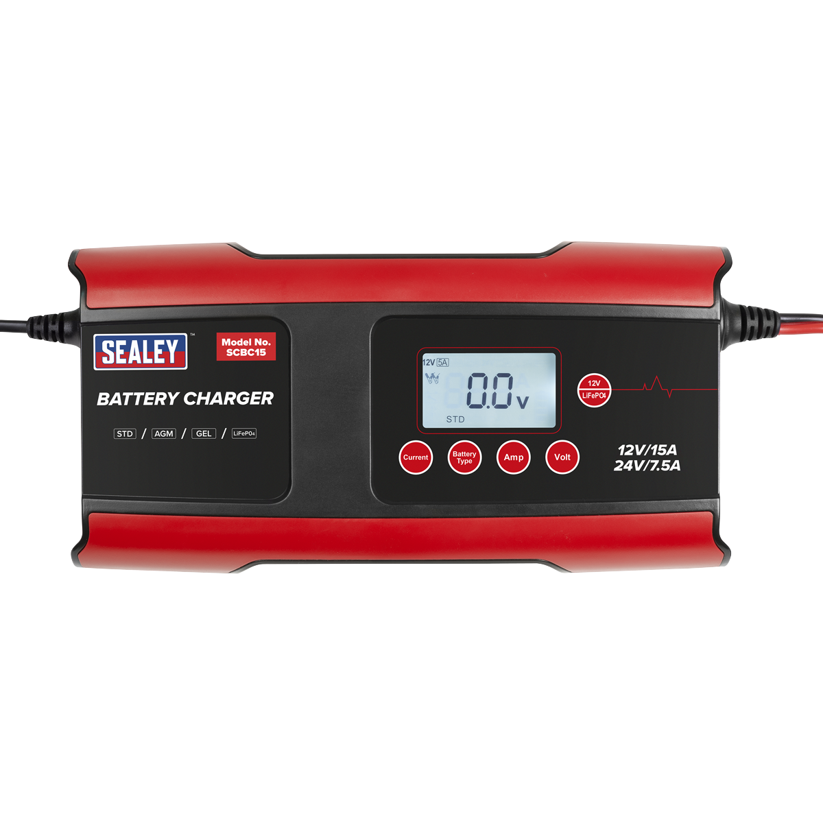 12/24V Compact Smart Battery Charger & Maintainer 15A – additional product view 2