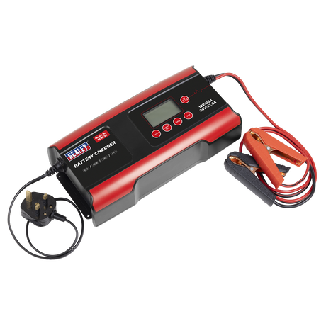 12/24V Compact Smart Battery Charger and Maintainer 25A