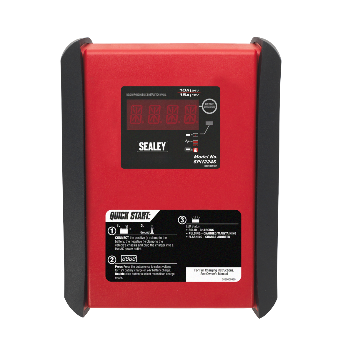 12V/15A 24V/10A Intelligent Speed Charge Battery Charger/Maintainer – additional product view 2