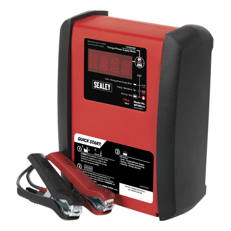 12V Intelligent Speed Charge Battery Charger/Maintainer 15A – additional product view 3