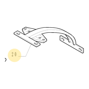 CNH - FENDER SUPPORT BRACKET # 87308121 # 87554982 Series TM TSA MXM MXU
