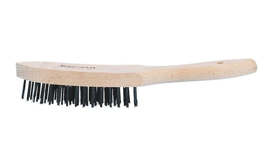 Wurth Wire Brush – 6 Rows, Wooden Body