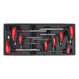 Premier T-Handle Ball-End Hex Key Set with Tool Tray 8pc