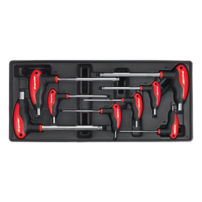Premier T-Handle Ball-End Hex Key Set with Tool Tray 8pc