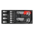 Premier Hex/Ball-End Hex Key & Socket Bit Set with Tool Tray 29pc