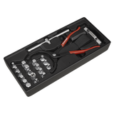 Premier Oil Filter Wrench, Pliers & Drain Key Set with Tool Tray 21pc
