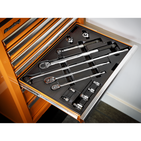 Premier Ratchet, Torque Wrench, Breaker Bar & Socket Adaptor Set with Tool Tray 13pc – additional supplier image