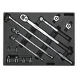 Premier Ratchet, Torque Wrench, Breaker Bar & Socket Adaptor Set with Tool Tray 13pc