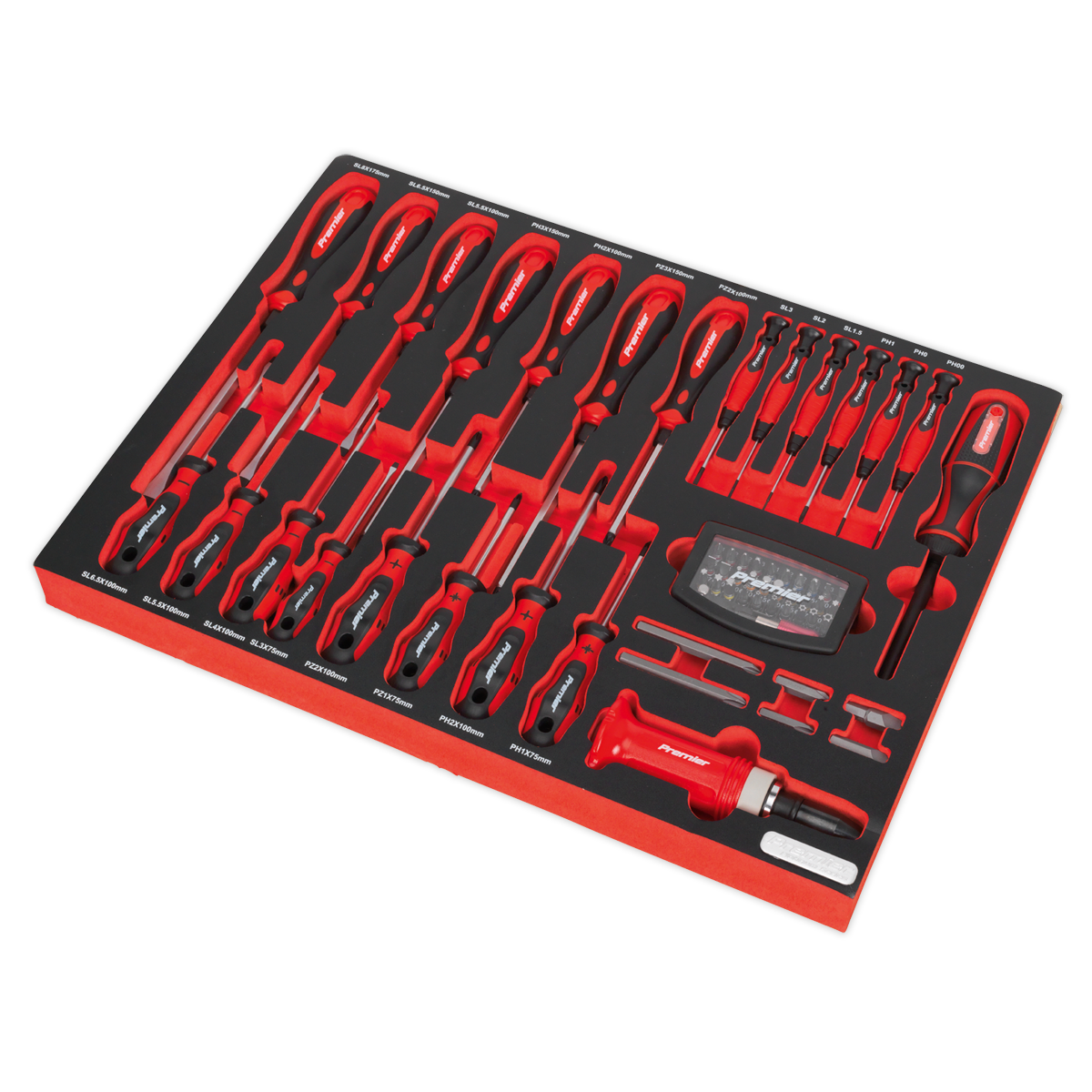Premier Platinum Screwdriver Set with Tool Tray 72pc – additional supplier image