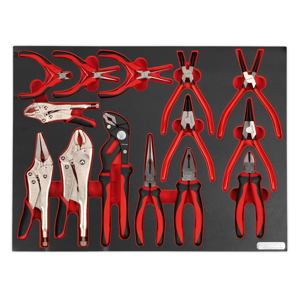 Premier Platinum Pliers Set with Tool Tray 14pc – additional supplier image