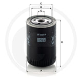 MANN FILTER W936/4 Engine Oil Filter additional view