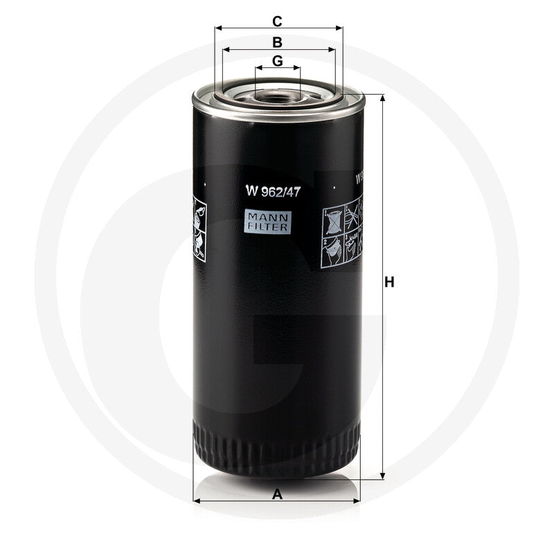 MANN FILTER W962/47 Engine Oil Filter