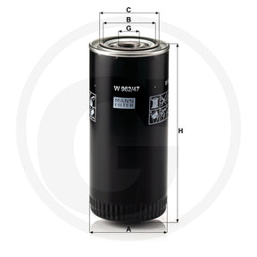MANN FILTER W962/47 Engine Oil Filter