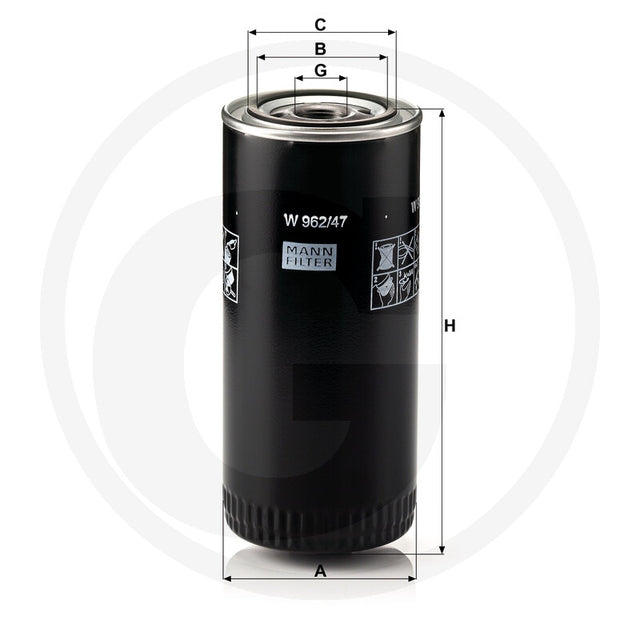 MANN FILTER W962/47 Engine Oil Filter
