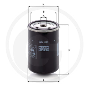 MANN FILTER WK731 Fuel Filter