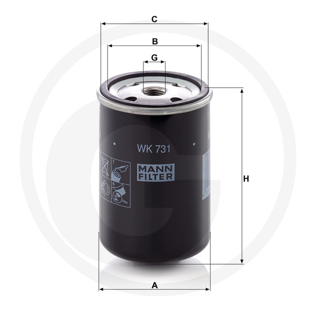 MANN FILTER WK731 Fuel Filter