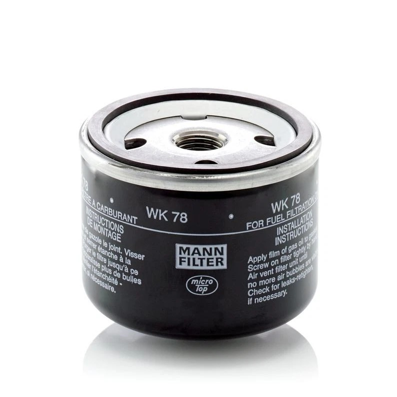 MANN WK78 / Spin‑On Diesel Fuel Filter / M16 × 1.5 Thread / 76 × 59 mm