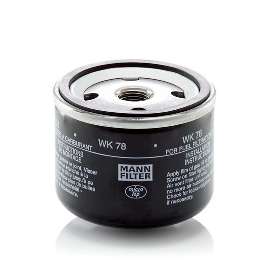 MANN WK78 / Spin‑On Diesel Fuel Filter / M16 × 1.5 Thread / 76 × 59 mm