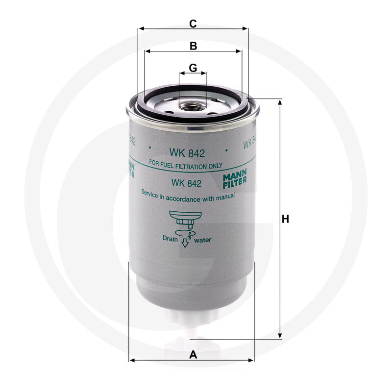 MANN FILTER WK842 Fuel Filter