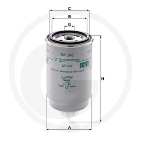 MANN FILTER WK842 Fuel Filter