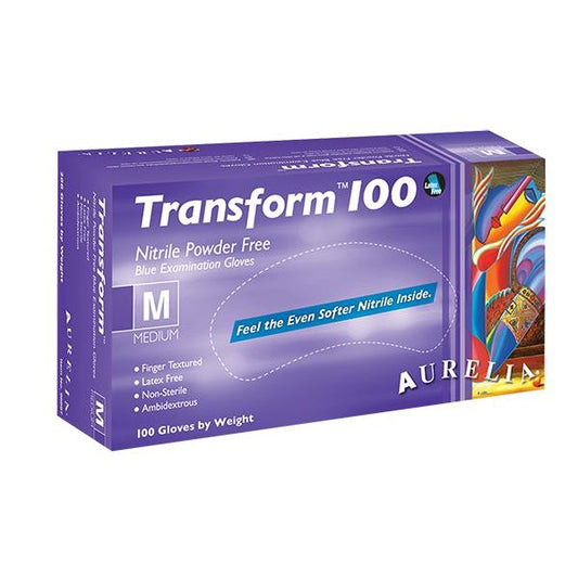 Aurelia Transform 100 Powder-Free Disposable Nitrile Gloves