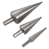 Sealey Straight Flute HSS 4341 Step Drill Bit Set 3pc additional view