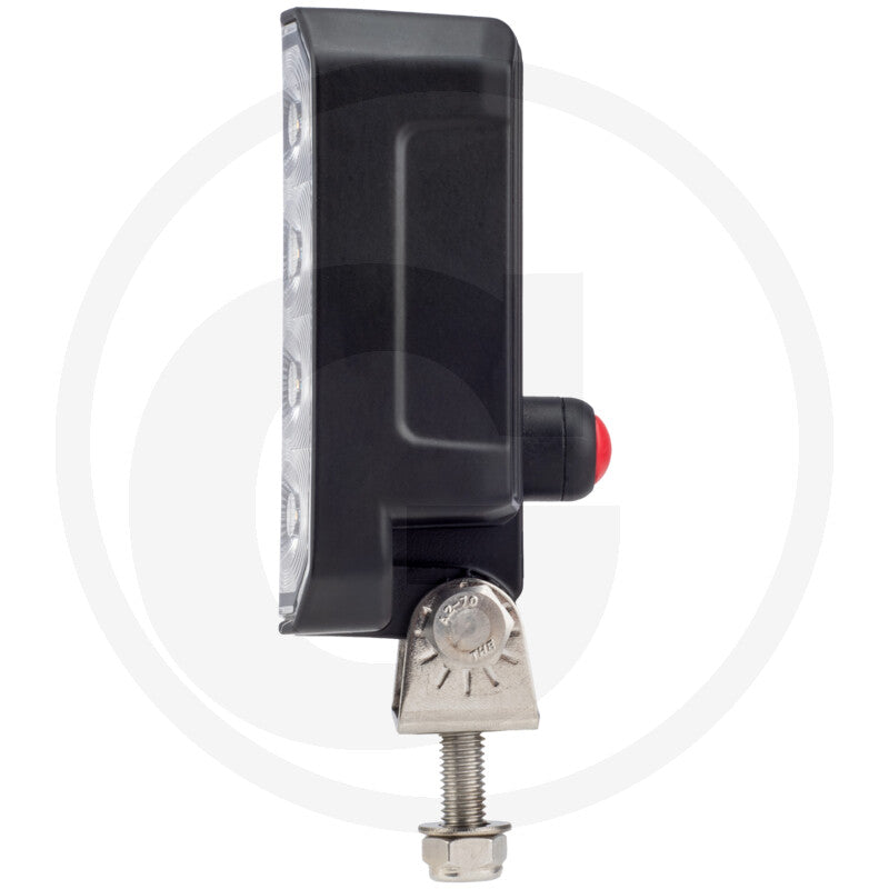 Square 20W LED work light, rear view