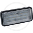 John Deere-fit 20W rectangular LED work light, front view
