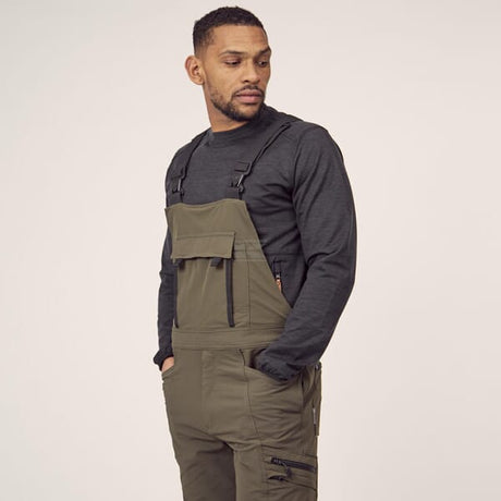 Kramp 4 Way Stretch Bib & Brace Overalls – Olive