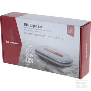 Kramp LA20160 Rechargeable LED Mini Light Bar with Remote Control - Amber